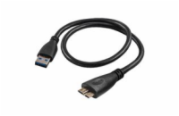 Akyga USB 3.0 A-microB 0.5m/černá 