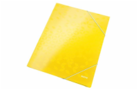 LEITZ Tříchlopňové desky  WOW, A4, žlutá