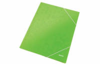 LEITZ Tříchlopňové desky  WOW, A4, zelená
