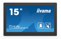 15" iiyama TW1523AS-B1P: IPS, FullHD, capacitive, 10P, 450cd/m2, mini HDMI, WiFi, Android 8.1