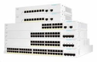 Cisco switch CBS220-24P-4G (24xGbE,4xSFP,24xPoE+,195W)