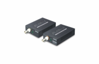Planet LRP-101C-KIT, COAX PoE extender 10/100Base-TX, 802.3at-30W,EFT+ESD, dosah 1km, -20 až 70°C