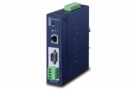 Planet MODBUS průmyslová brána RS-232/422/485 na IP, 1x COM, 100Base-TX, RTU/ACSII, -40až+75°C, 9-48VDC, IP30