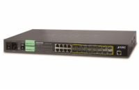 Planet MGSW-24160F Metro L3 switch, 8x 1Gb, 16x1Gb SFP, 36-60VDC, 0~60°C