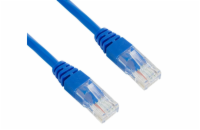 XtendLan patch kabel Cat5E, UTP - 0,3m, modrý (prodej po 10 ks)