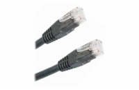 XtendLan Patch kabel Cat 5e UTP 0,25m - černý