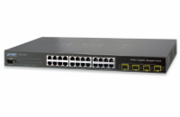 Planet WGSW-24040 switch 24x1000Base-T, 4x 100/1000-SFP, Web/SNMPv3, L3, QoS, STP/RSTP/MSTP, IGMPv3