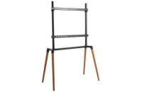 NEDIS podlahový TV stojan/ 60 - 75"/ 40 kg/ Skandinávské Provedení/ Protiskluzový popruh/ Snap-lock/ černý