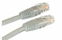 XtendLan Patch kabel Cat 5e UTP 0,3m - šedý