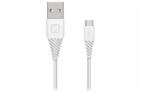 Swissten Datový Kabel Usb / Micro Usb 1,5 M Bílý (6,5Mm)