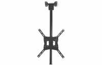 NEDIS stropní držák pro LCD a TV/ 26 - 42"/ nosnost 20 kg/ náklon 25°/ úhel otáčení 90°/ nastavitelná výšká/ ocel/ černý