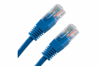 XtendLan patch kabel Cat6, UTP - 0,25m, modrý (prodej po 10 ks)