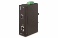 Planet IXT-705A průmyslový konvertor 10G/5G/2.5G/1G/100M / miniGBIC SFP+ 10GBASE-X, IP30, -40 až +75°C, dual power