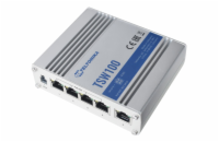 Teltonika průmyslový nemanažovaný PoE switch TSW100 4x 802.3af/at