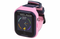 HELMER dětské hodinky LK 709 s GPS lokátorem/ dot. display/ 4G/ IP67/ nano SIM/ videohovor/ foto/ Android a iOS/ růžové