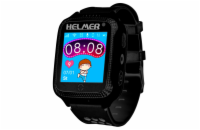 HELMER dětské hodinky LK 707 s GPS lokátorem/ dotykový display/ IP54/ micro SIM/ kompatibilní s Android a iOS/ černé