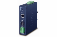 Planet průmyslový konvertor RS-232/422/485 na IP, 1x COM, 1x 100Base-TX, 9-48VDC, -40~+75°C, IP30, SNMP+Telnet