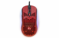 AROZZI herní myš FAVO Ultra Light Black-Red/ drátová/ 16.000 dpi/ USB/ 7 tlačítek/ RGB/ černočervená