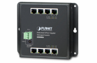 Planet WGS-4215-8T plochý L4 switch, 8x1Gb, 12-48VDC/24VAC, -40~75°C, IP30, fanless