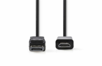 Nedis CCGB37100BK20 - DisplayPort - HDMI Kabel | DisplayPort Zástrčka - HDMI Konektor |4K@30Hz|2 m| Černá barva