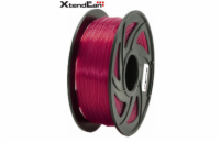 XtendLAN PETG filament 1,75mm průhledný červený 1kg
