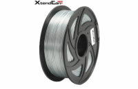 XtendLAN PLA filament 1,75mm lesklý stříbrný 1kg