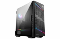 MSI skříň MPG VELOX 100P AIRFLOW/ bez zdroje/ levé temp. sklo/ 3x 120mm/ 1x 120mm ARGB/1x USB3.1 Type-C/2x USB3.0/ černá