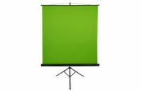 AROZZI Green Screen/ zelené plátno pro fotografy a streamery/ mobilní trojnožka 90" (228 cm)/ 157 x 157 cm/ case černý