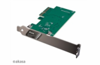 Akasa AK-PCCU3-08 AKASA síťová karta USB 3.2 HOST card, 20Gbps USB 3.2 Gen 2x2 Internal 20-pin Connector to PCIe Host Card