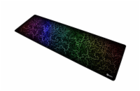 C-TECH Herní podložka pod myš ANTHEA ARC, barevná, pro gaming,  900x270x4mm, obšité okraje