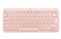 Logitech Multi-Device Bluetooth Keyboard K380 for Mac, US, bezdrátová, růžová