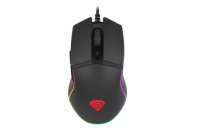 Genesis herní optická myš KRYPTON 220/RGB/6400 DPI/Herní/Optická/6 000 DPI/Drátová USB/Černá