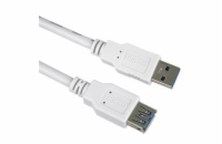 Prodlužovací kabel USB 3.0 Super-speed 5Gbps A-A, MF, 9pin, 2m bílá
