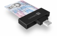 CONNECT IT USB čtečka eObčanek a čipových karet, ČERNÁ