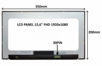 SIL LCD PANEL 15,6" FHD 1920x1080 30PIN MATNÝ / BEZ ÚCHYTŮ 77042505 LCD PANEL 15,6" FHD 1920x1080 30PIN MATNÝ / BEZ ÚCHYTŮ