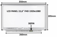 LCD PANEL 15,6" FHD 1920x1080 30PIN MATNÝ IPS / BEZ ÚCHYTŮ 77030215 LCD PANEL 15,6" FHD 1920x1080 30PIN MATNÝ IPS / BEZ ÚCHYTŮ