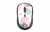 Trust Yvi Wireless Mouse 24441 /Cestovní/Optická/Bezdrátová USB/Růžová