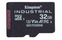 Kingston SDHC UHS-I U3 32 GB SDCIT2/32GBSP Kingston MicroSDHC karta 32GB Industrial C10 A1 pSLC Card Single Pack