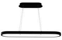 IMMAX NEO HIPODROMO SMART závěsné svítidlo 120x30cm 42W černé Zigbee 3.0, TUYA