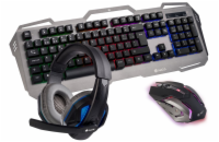 NGS GBX-1500/ Herní set klávesnice s myší a headsetem