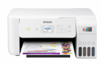 EPSON tiskárna ink EcoTank L3266, 3v1, A4, 1440x5760dpi, 33ppm, USB, Wi-Fi, bílá