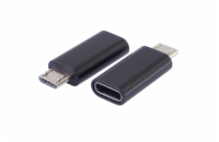 PremiumCord adapter USB-C konektor female - USB 2.0 Micro-B/male