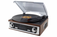 Soundmaster PL196H gramofon s rádiem / FM/FM-ST Radio / Retro design