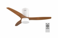 IMMAX NEO LITE VENTO SMART stropní svítidlo s ventilátorem 18W TUYA Wi-Fi hnědo-bílé