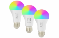 IMMAX NEO LITE SMART sada 3x žárovka LED E27 11W RGB+CCT barevná a bílá, stmívatelná, Wi-Fi, TUYA