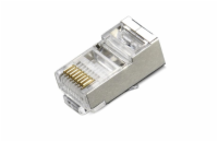 XtendLan Konektor STP RJ45 CAT5e, drát, stíněný, kulatý