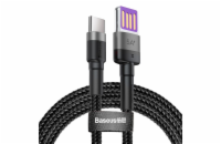 Baseus CATKLF-PG1 Cafule Quick Charging Datový Kabel USB Double Sided to USB 40W 1m Gray/Black