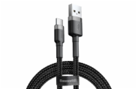 Baseus CATKLF-BG1 Cafule Kabel USB-C 3A 1m Grey/Black