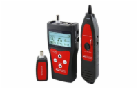 XtendLan Tester STP+PSTN+coax+USB, LCD displej, měření délky vedení, sonda