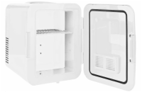 NEDIS přenosná mini lednička/ objem 4 litry/ rozsah chlazení 8 - 18 °C/ AC 100 - 240 V / 12 V/ spotřeba 50 W/ bílá